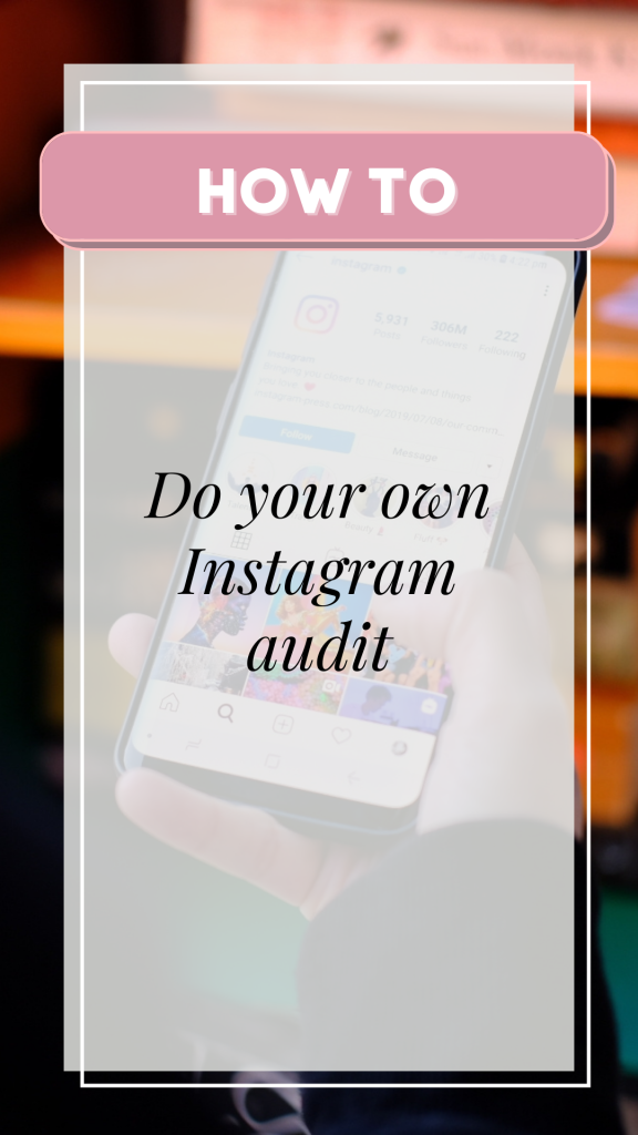 Audit your Instagram profile