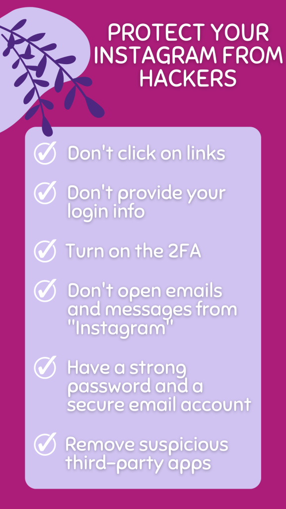 protect your Instagram account from hackers