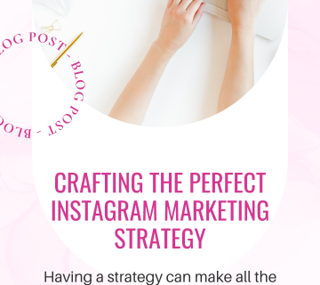Crafting the perfect Instagram marketing strategy. Having a strategy can make all the difference. Let me help you create one.